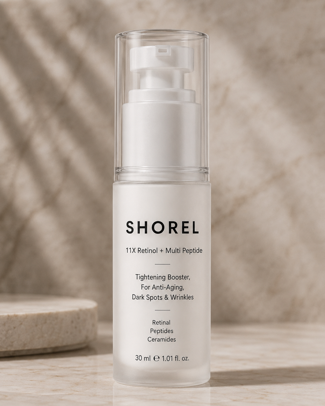 SHOREL 11X Retinol + Multi Peptide (0.1% Encapsulated Retinal + 3% Multi-Peptide Complex) — science-led skincare India | shorel.in
